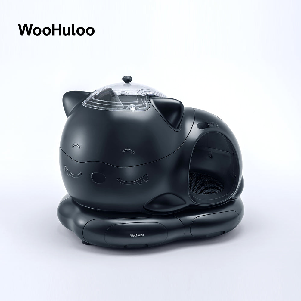 Woohuloo スマート猫用トイレ - ブラック