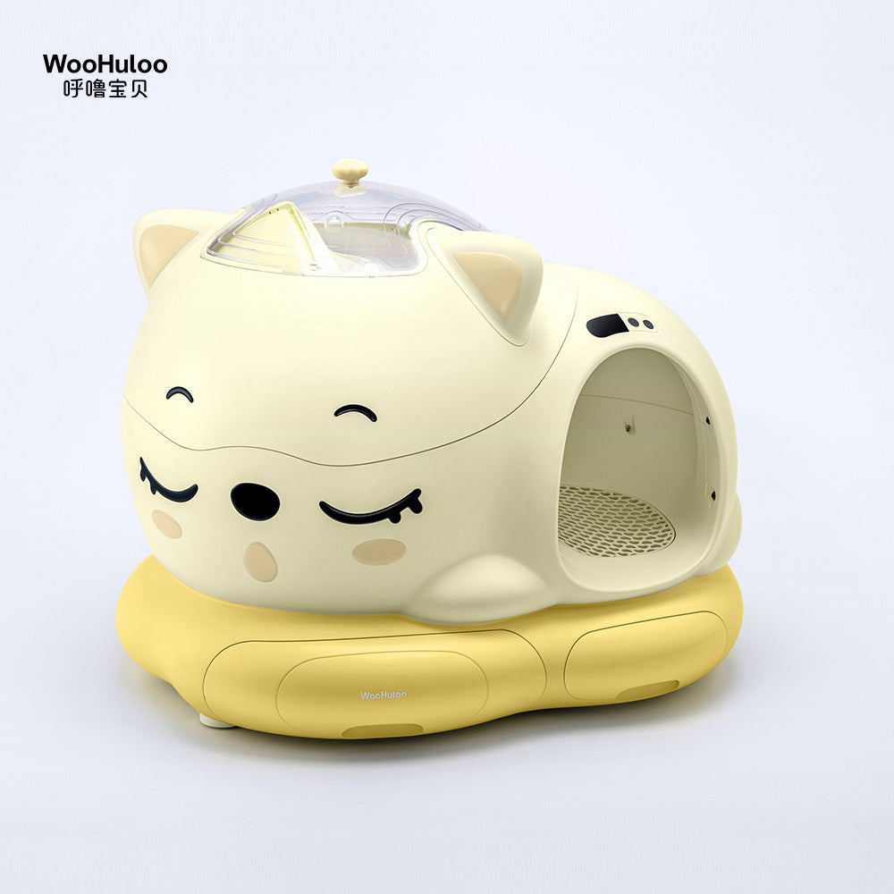 Woohuloo Smart cat litter box - Yellow