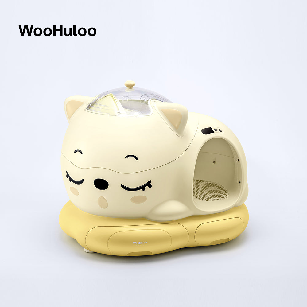 Woohuloo スマート猫用トイレ - シルバー