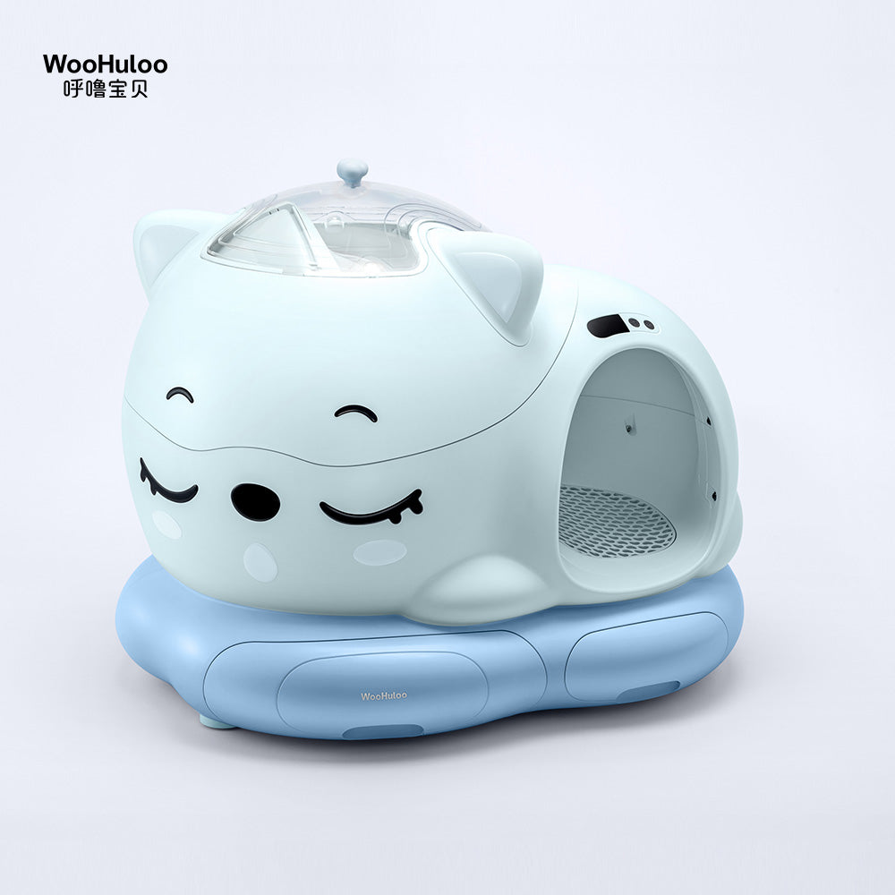 Woohuloo Smart cat litter box - Blue