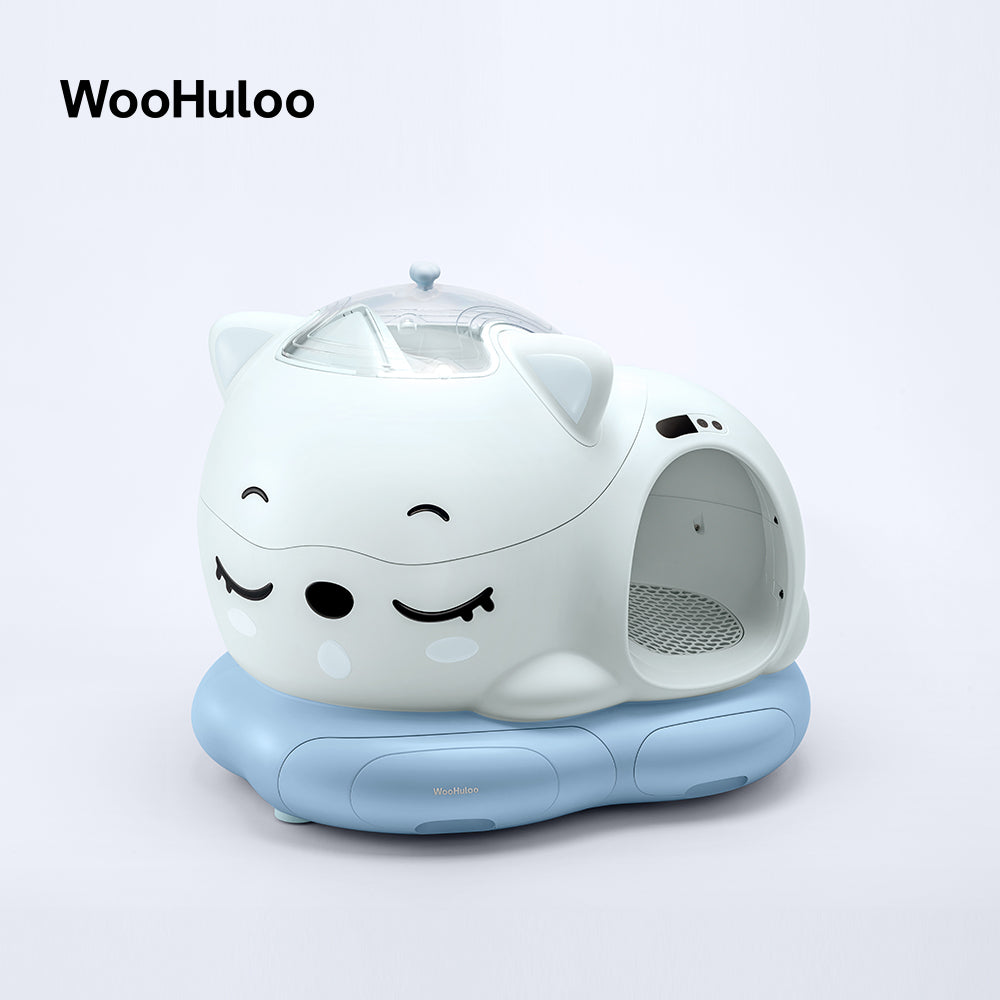 Woohuloo スマート猫用トイレ - ブラック